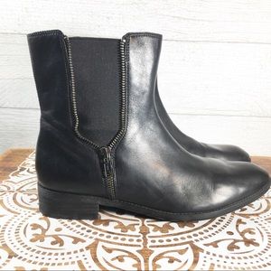 Caressa “Fuller” Leather Bootie